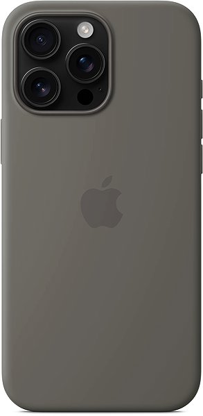Handyhülle Apple iPhone 16 Pro Max Silikon Case mit MagSafe – Steingrau ...