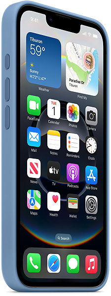 Handyhülle Apple Silikonhülle für iPhone 16e eisblau ...