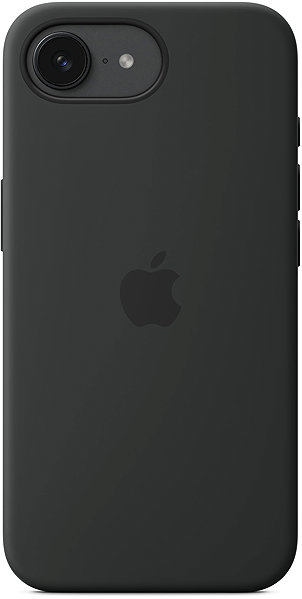 Telefon tok Apple iPhone 16e fekete szilikon tok ...
