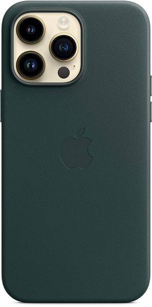Kryt na mobil Apple iPhone 14 Pro Max Kožený kryt s MagSafe piniově zelený ...