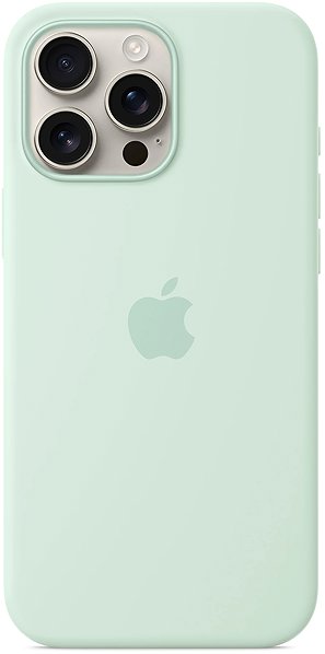 Telefon tok Apple iPhone 16 Pro Max szilikon akvamarin MagSafe tok ...