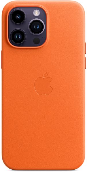 Kryt na mobil Apple iPhone 14 Pro Max  Kožený kryt s MagSafe oranžový ...