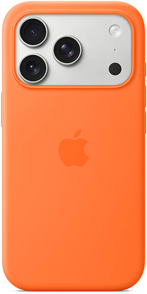 Handyhülle Apple Silikonhülle mit MagSafe auf iPhone 17 Pro orange ...