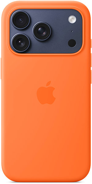 Handyhülle Apple Silikonhülle mit MagSafe auf iPhone 17 Pro orange ...
