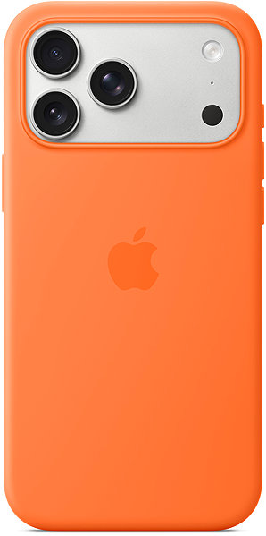 Handyhülle Apple Silikonhülle mit MagSafe auf iPhone 17 Pro Max orange ...
