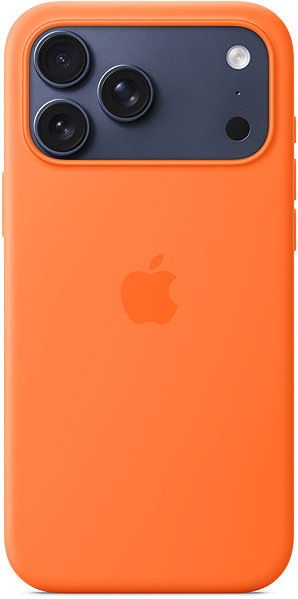 Handyhülle Apple Silikonhülle mit MagSafe auf iPhone 17 Pro Max orange ...