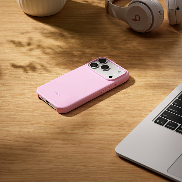 Handyhülle Apple Beats Case für iPhone 17 Pro mit MagSafe und Kamerasteuerung Pebble Pink ...