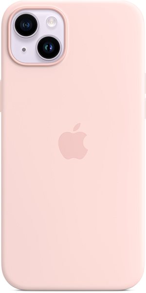 Kryt na mobil Apple iPhone 14 Plus Silikónový kryt s MagSafe kriedovo ružový.