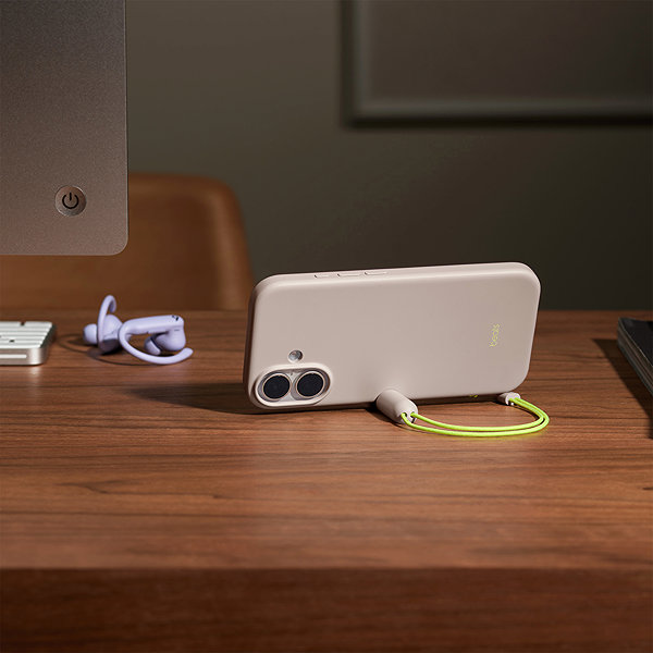 Handyhülle Beats iPhone Cover mit Ständer für iPhone 17 mit MagSafe und Kamera-Controller lime grey ...