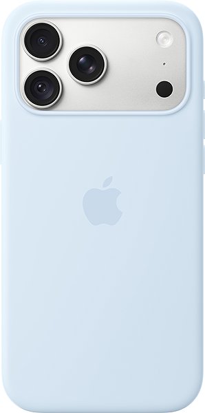 Telefon tok Apple iPhone 18 Pro Max MagSafe szilikontok - búzavirágkék ...