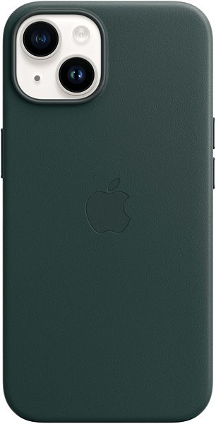 Kryt na mobil Apple iPhone 14 Kožený kryt s  MagSafe píniovo zelený ...