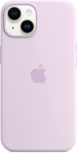 Telefon tok Apple MagSafe-rögzítésű iPhone 14-szilikontok – orgonalila ...