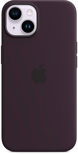 Kryt na mobil Apple iPhone 14 Silikonový kryt s MagSafe bezinkově fialový ...