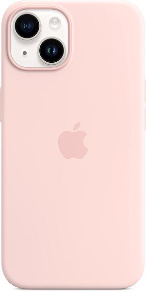 Telefon tok Apple MagSafe-rögzítésű iPhone 14-szilikontok – krétarózsaszín ...