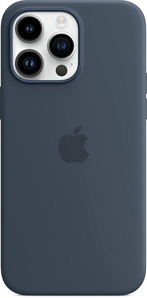 Kryt na mobil Apple iPhone 14 Pro Max Silikonový kryt s MagSafe bouřkově modrý ...