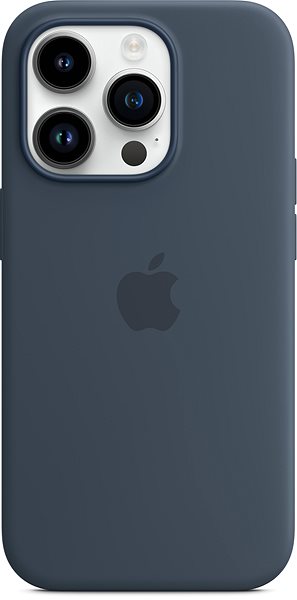 Kryt na mobil Apple iPhone 14 Pro Silikonový kryt s MagSafe bouřkově modrý ...