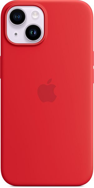 Telefon tok Apple MagSafe-rögzítésű iPhone 14-szilikontok – (PRODUCT)RED ...