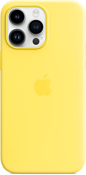 Kryt na mobil Apple iPhone 14 Pro Max Silikonový kryt s MagSafe kanárkově žlutý ...