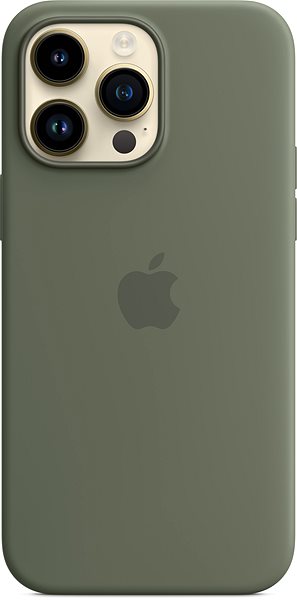 Telefon tok MagSafe-rögzítésű Apple iPhone 14 Pro Max-szilikontok – olíva ...