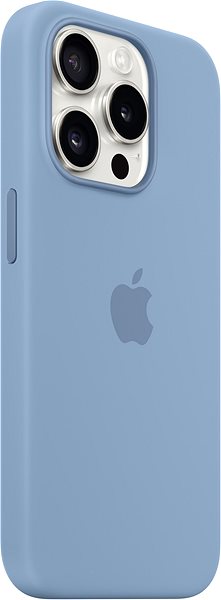Telefon tok Apple iPhone 15 Pro Szilikon télkék MagSafe tok ...