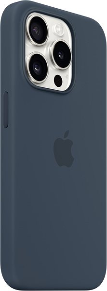 Handyhülle Apple iPhone 15 Pro Silikonhülle mit MagSafe sturmblau ...