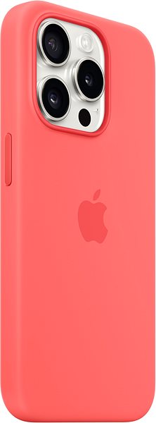 Telefon tok Apple iPhone 15 Pro Szilikon guava MagSafe tok ...