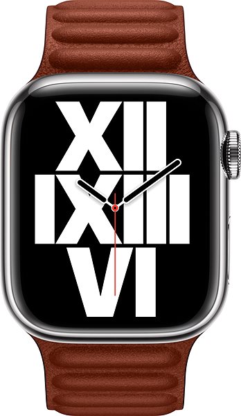 Szíj Apple Watch 41mm téglavörös bőrszíj - S/M ...