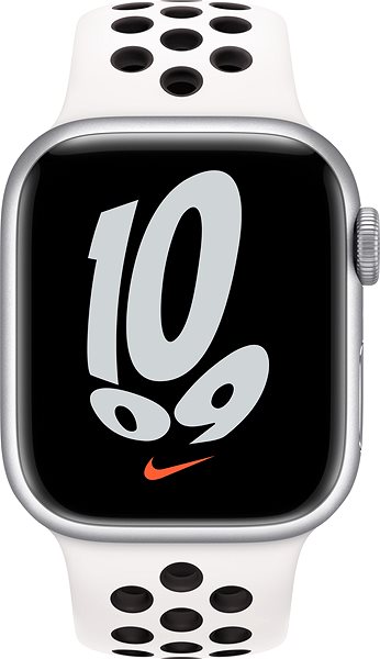 Remienok na hodinky Apple Watch 41 mm snehobielo-čierny športový remienok Nike ...