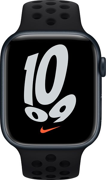 Szíj Apple Watch 45 mm-es fekete-fekete Nike sportszíj ...