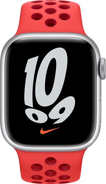 Remienok na hodinky Apple Watch 45 mm žiarivo-karmínovo – Gym Red športový remienok Nike ...