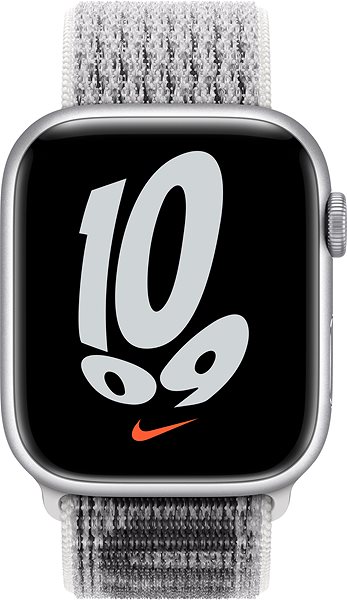 Remienok na hodinky Apple Watch 41 mm snehobielo-čierny prevliekací športový remienok Nike ...