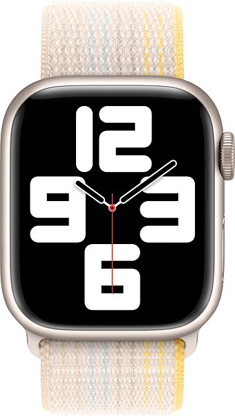 Remienok na hodinky Apple Watch 41 mm hviezdno-biely prevliekací športový remienok ...