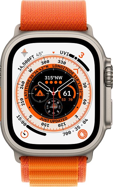 Remienok na hodinky Apple Watch 49 mm oranžový Alpský ťah – malý ...