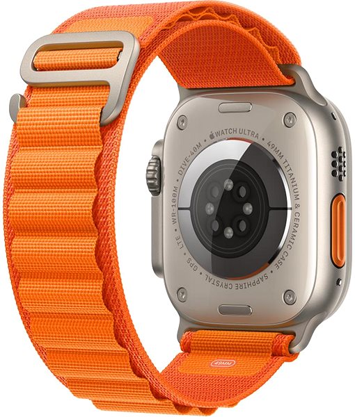 Remienok na hodinky Apple Watch 49 mm oranžový Alpský ťah – malý ...