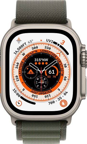 Remienok na hodinky Apple Watch 49 mm zelený Alpský ťah – malý ...