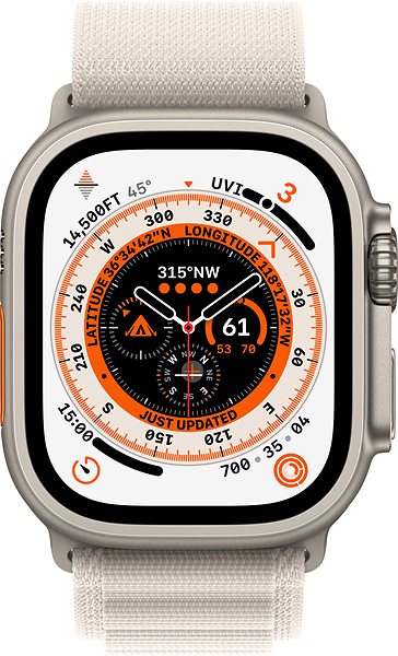 Remienok na hodinky Apple Watch 49 mm hviezdno-biely Alpský ťah – stredný ...