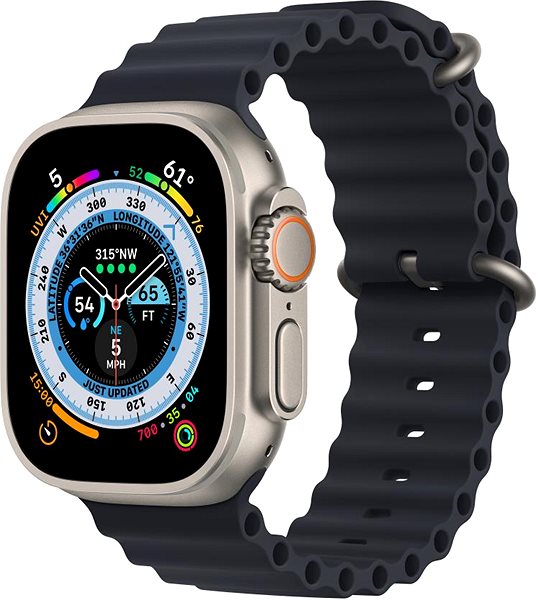 Szíj Apple Watch 49 mm-es éjfekete Óceán szíj ...