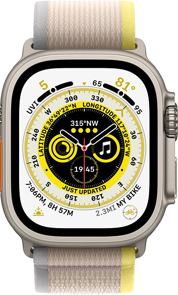 Armband Apple Watch 49 mm Yellow-Beige Trail Loop - S/M ...