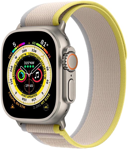 Armband Apple Watch 49 mm Yellow-Beige Trail Pull - M/L ...
