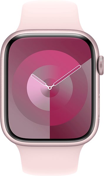 Remienok na hodinky Apple Watch 45 mm svetlo ružový športový remienok – S/M ...