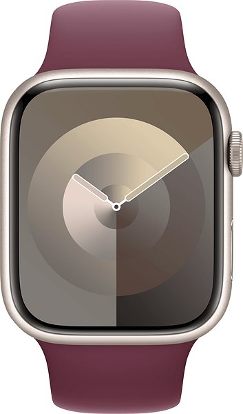 Remienok na hodinky Apple Watch 4 5mm morušovo červený športový remienok – S/M ...