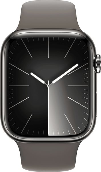 Remienok na hodinky Apple Watch 45 mm ílovo sivý športový remienok – S/M ...
