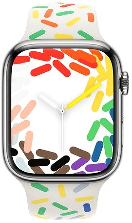 Remienok na hodinky Apple Watch 45 mm športový remienok Pride Edition – S/M ...