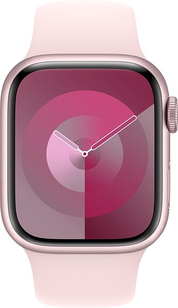 Szíj Apple Watch 41 mm sport szíj, S/M - világos rózsaszín ...