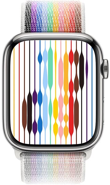Remienok na hodinky Apple Watch 45 mm prevliekací športový remienok Pride Edition ...