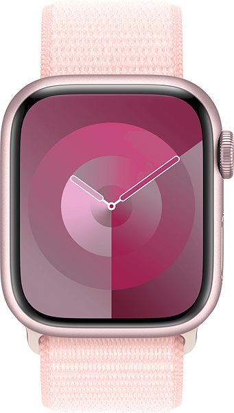 Remienok na hodinky Apple Watch 41 mm svetlo ružový prevliekací športový remienok ...