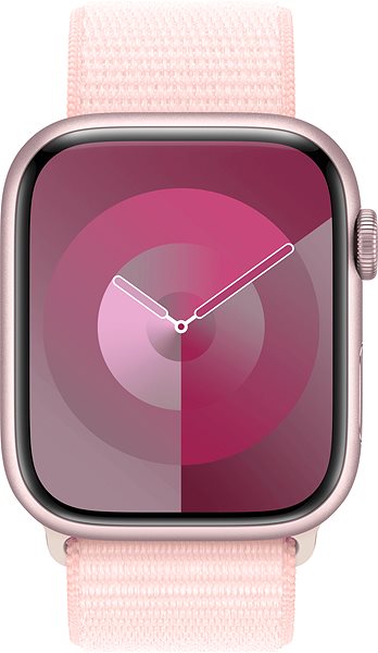 Remienok na hodinky Apple Watch 45 mm svetlo ružový prevliekací športový remienok ...