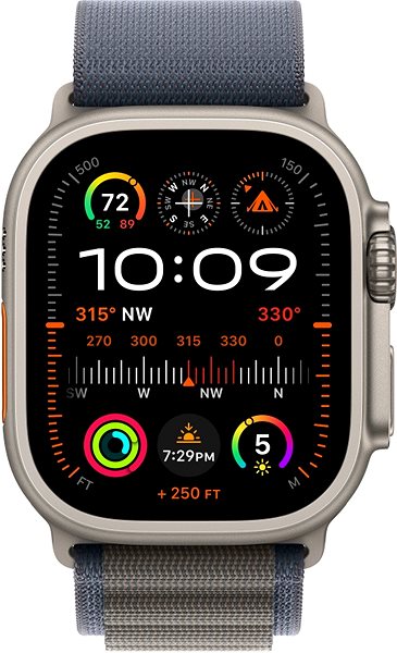 Remienok na hodinky Apple Watch 49 mm modrý Alpský ťah – malý ...