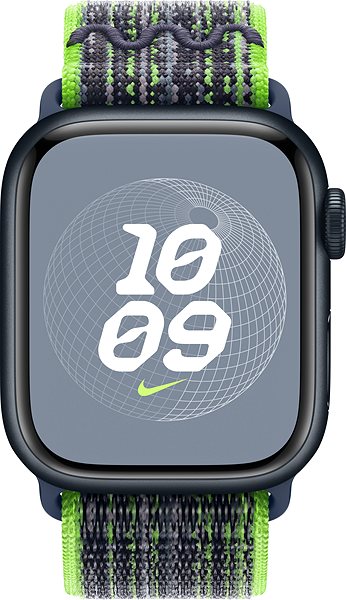 Armband Apple Watch 41mm Nike Sport Loop Bright Green/Blau ...