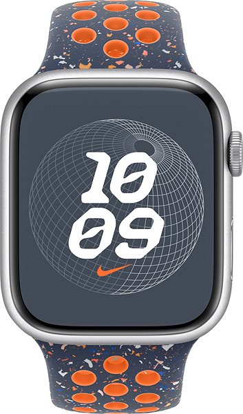 Remienok na hodinky Apple Watch 45 mm blue flame športový remienok Nike – S/M ...
